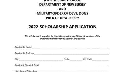 2022 Scholarship Application Now Available