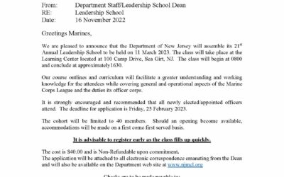 2023 Leadership School Announcement