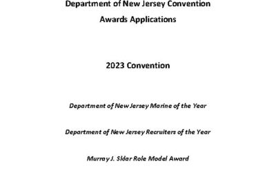 May Deadlines for 2023 Department of New Jersey Convention Awards Applications
