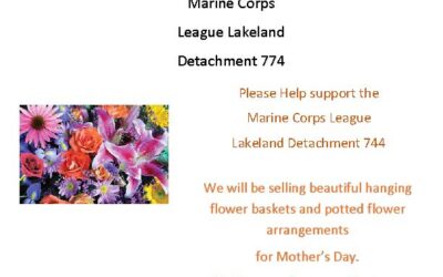 Lakeland Detachment Mothers Day Flower Sale May 13th