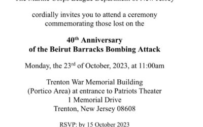40th Anniversary of Beirut Barracks Bombing Attack