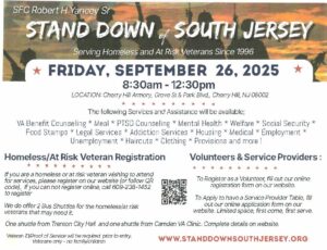 2025 Stand Down of South Jersey @ Cherry Hill Armory, | Cherry Hill Township | New Jersey | United States