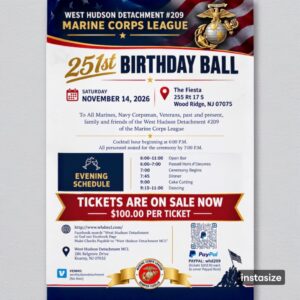 West Hudson Marine Corps Birthday Ball @ The Fiesta | Wood-Ridge | New Jersey | United States